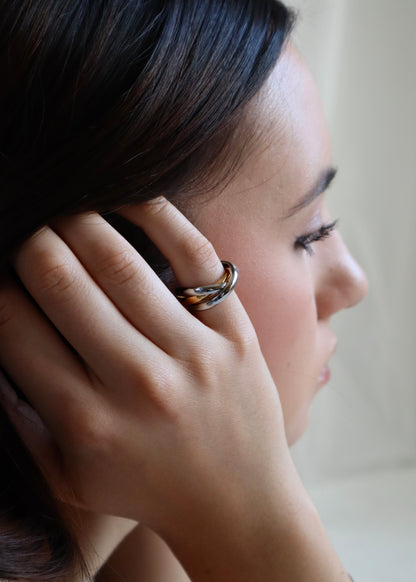 triple union stainless ring