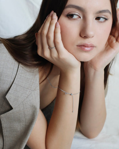 ribbon snake stainless bracelet