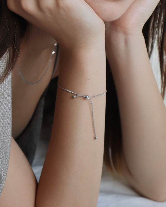 ribbon snake stainless bracelet