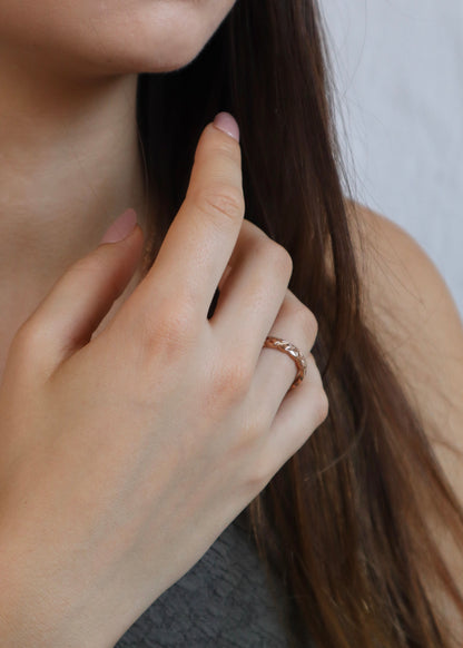 quilting pattern stainless ring