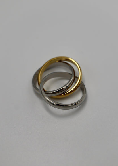 triple union stainless ring