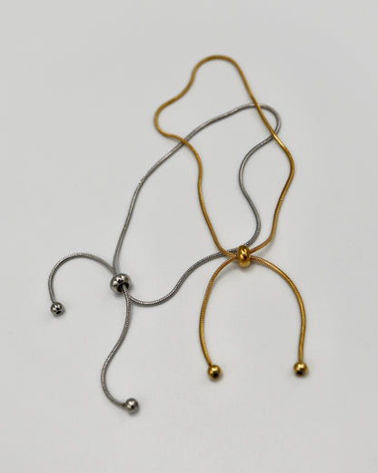 ribbon snake stainless bracelet
