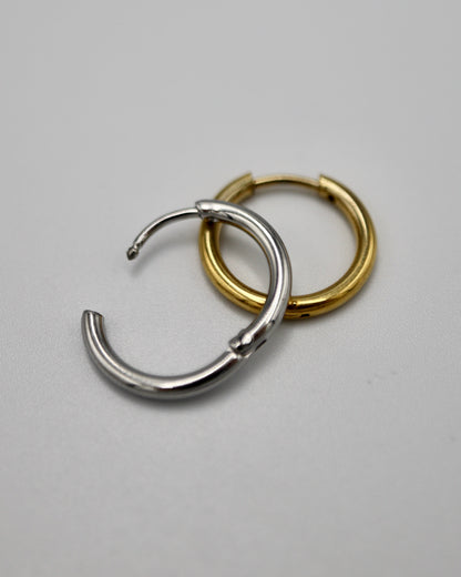simple hoop stainless pierce