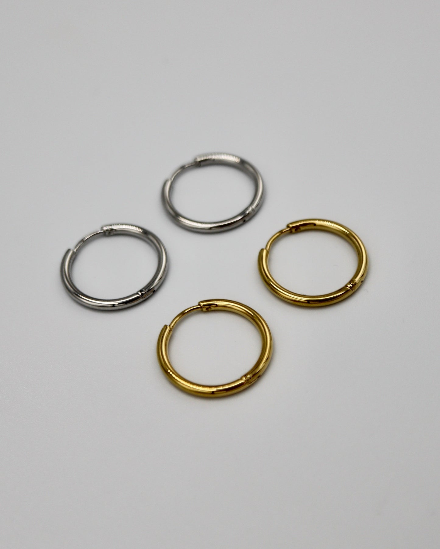 simple hoop stainless pierce