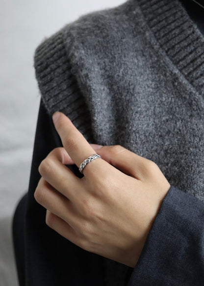 quilting pattern stainless ring