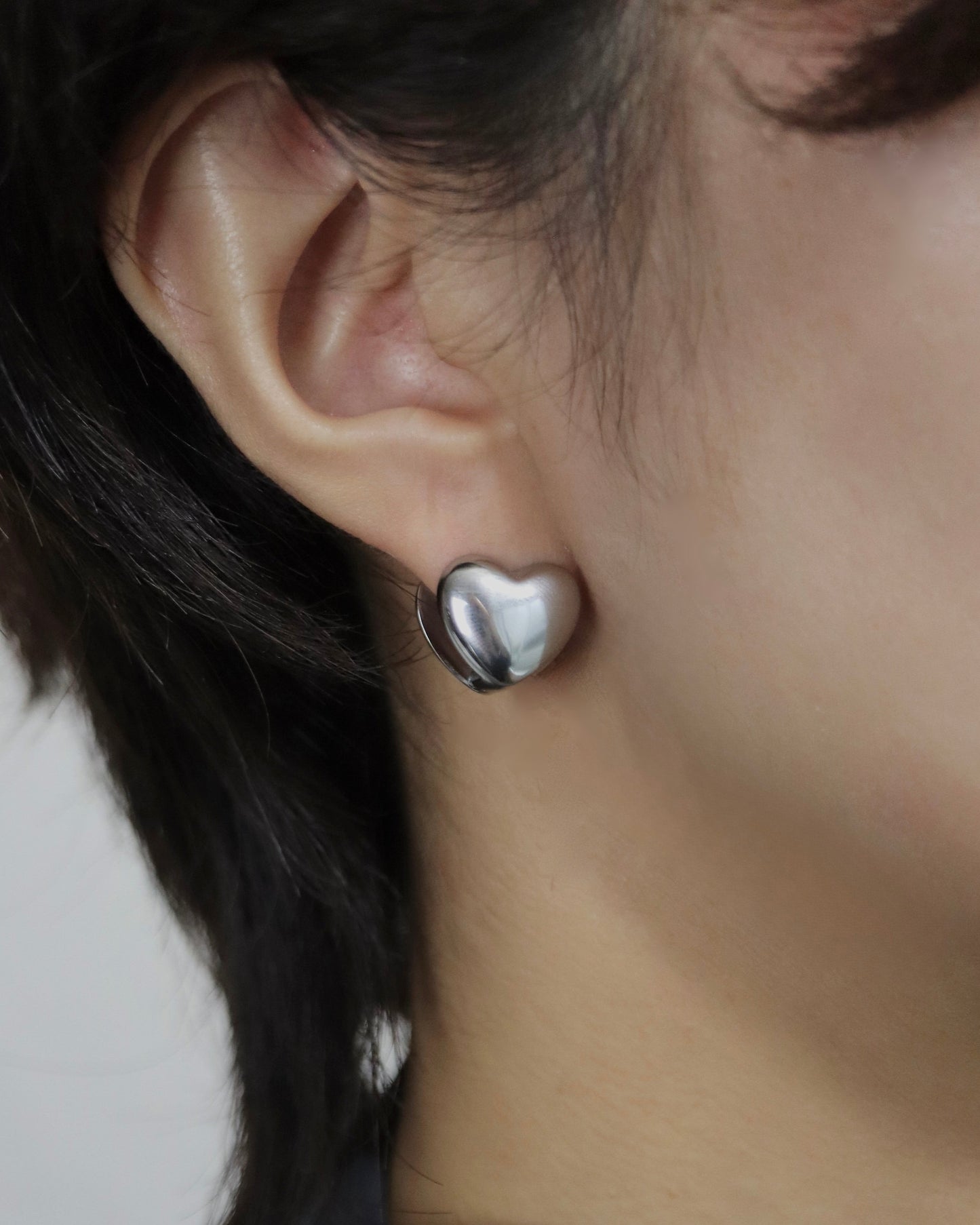 heart clip stainless pierce (stainless steel)
