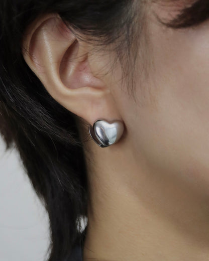 heart clip stainless pierce (stainless steel)