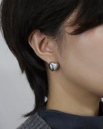 heart clip stainless pierce (stainless steel)