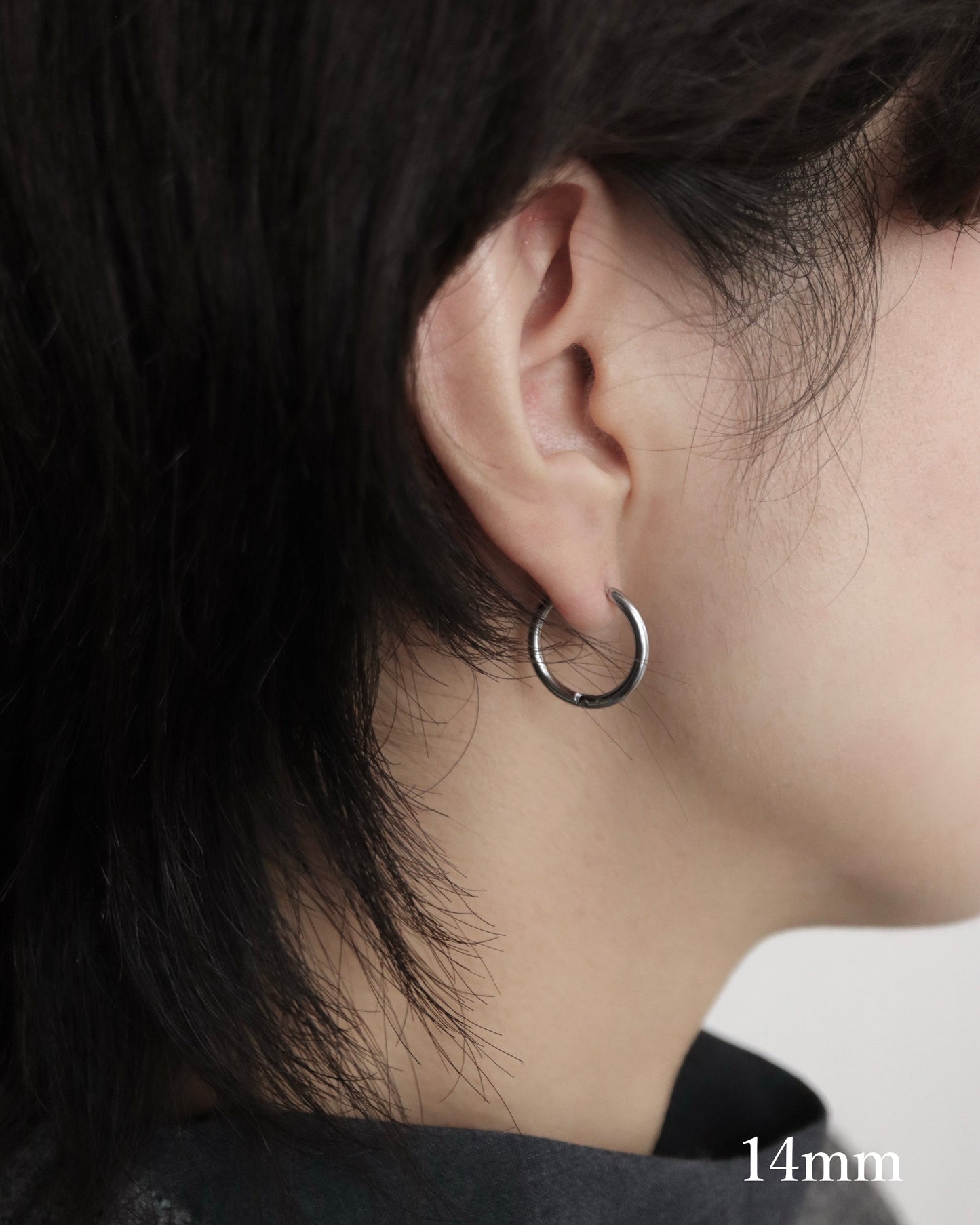 simple hoop stainless pierce