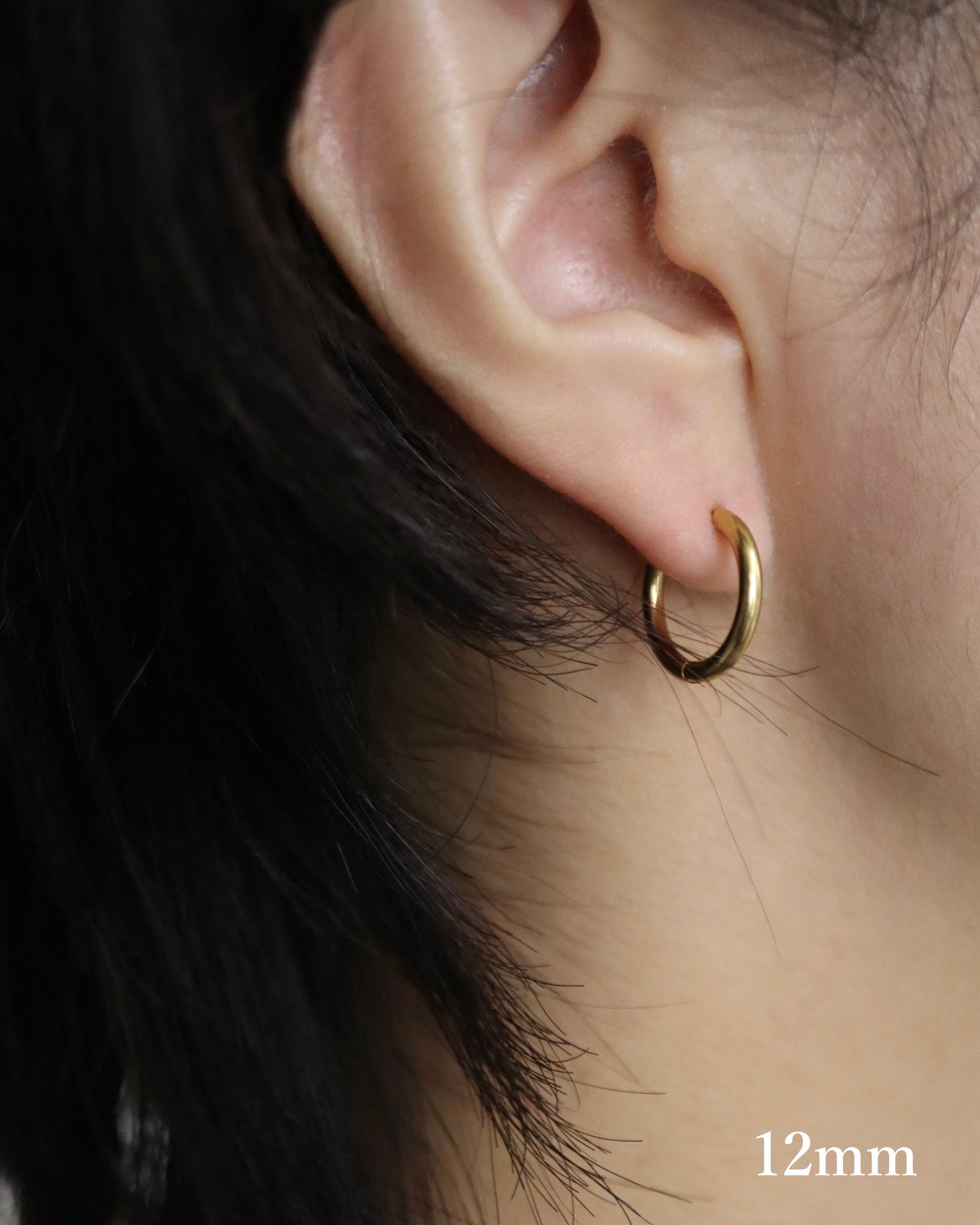 simple hoop stainless pierce