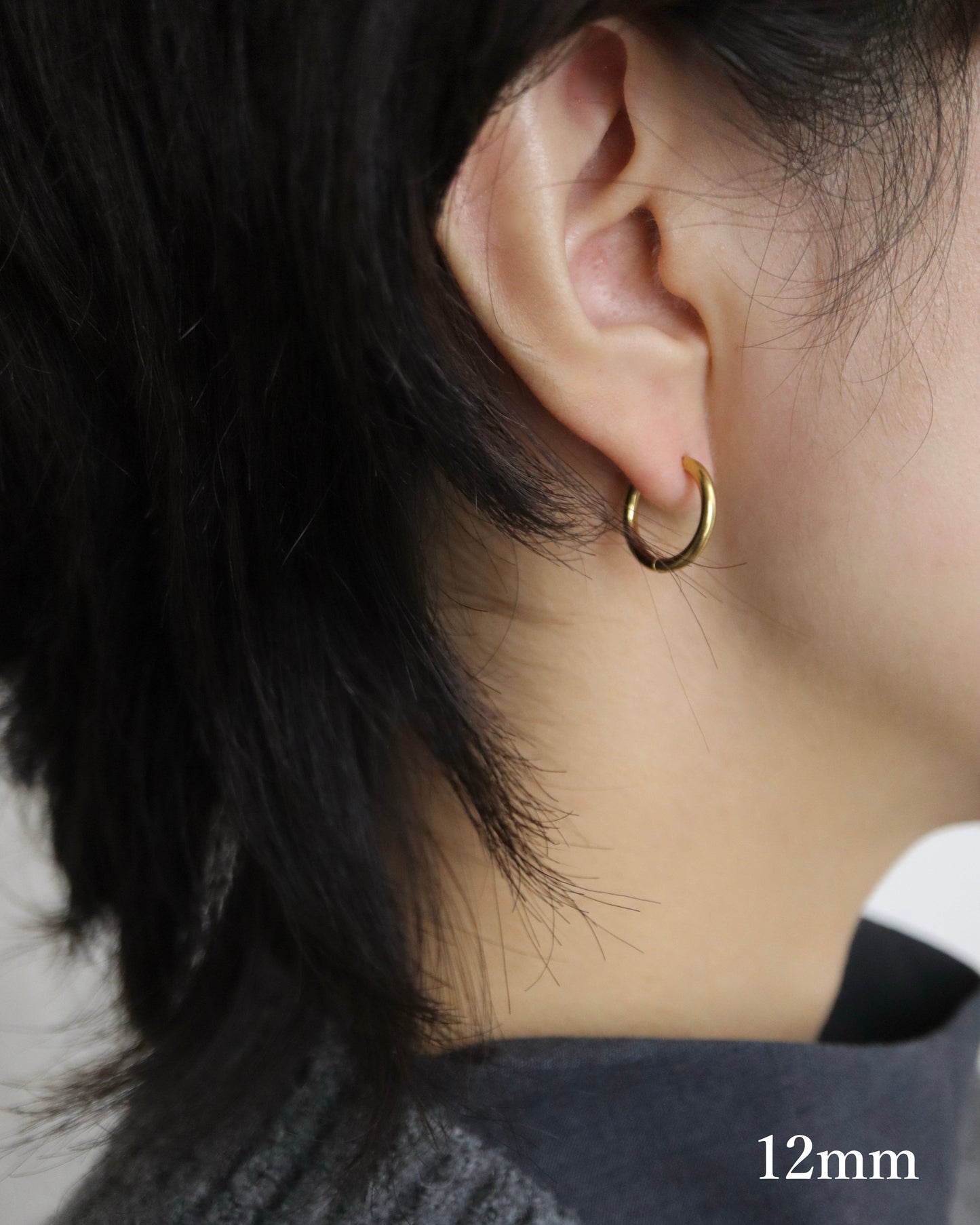 simple hoop stainless pierce