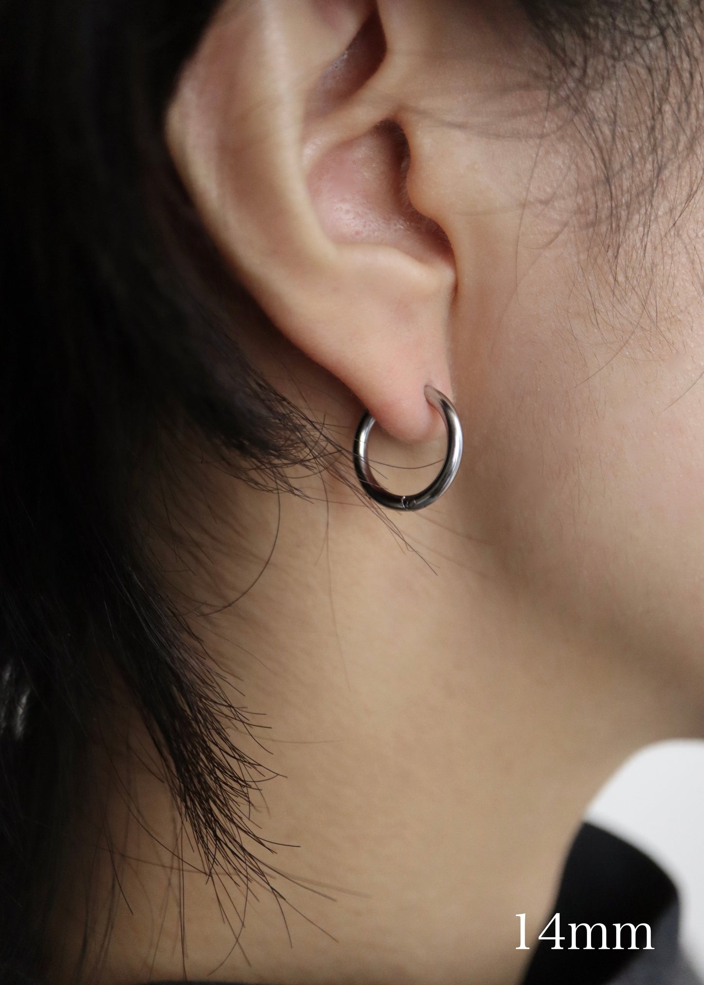simple hoop stainless pierce