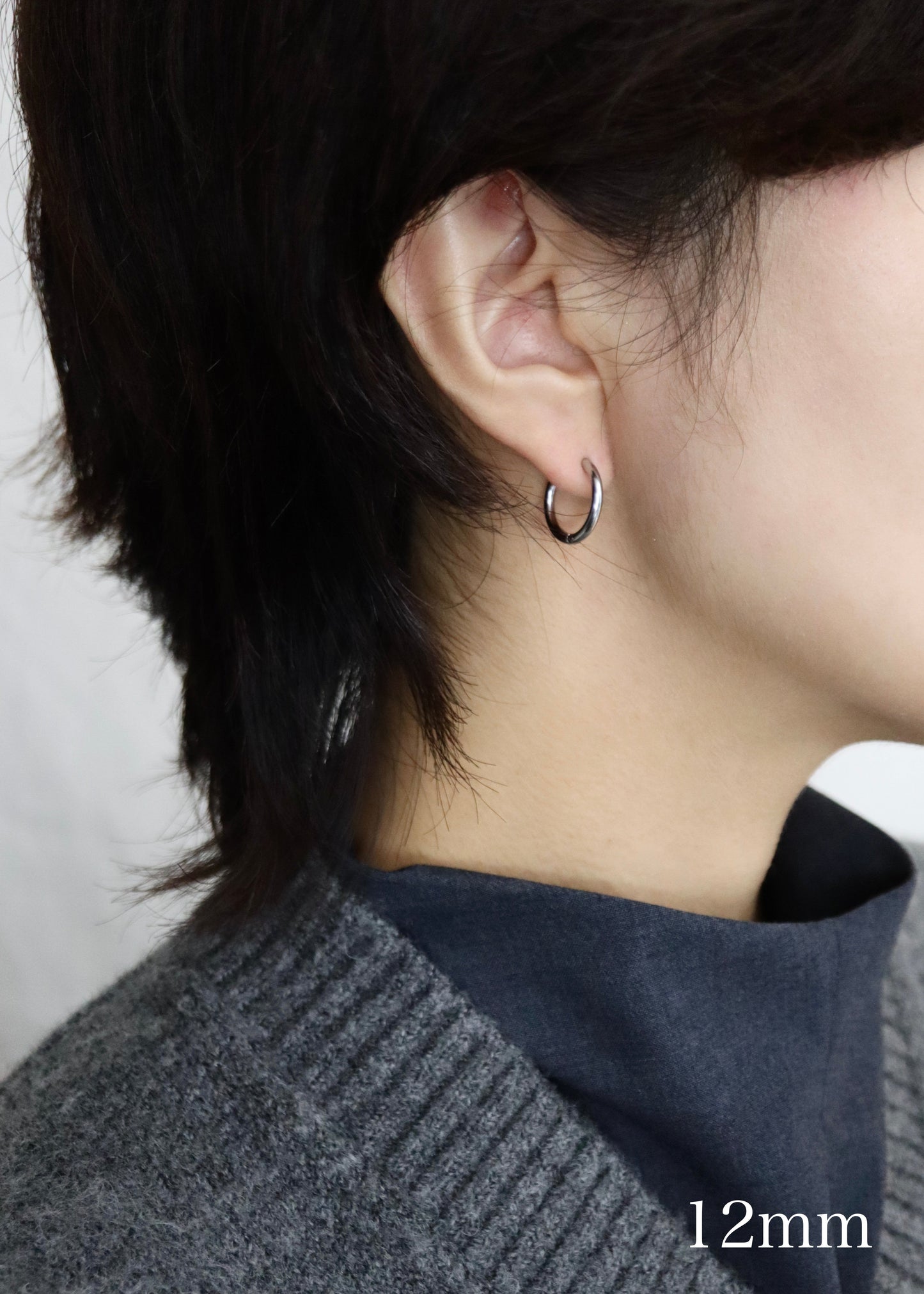 simple hoop stainless pierce