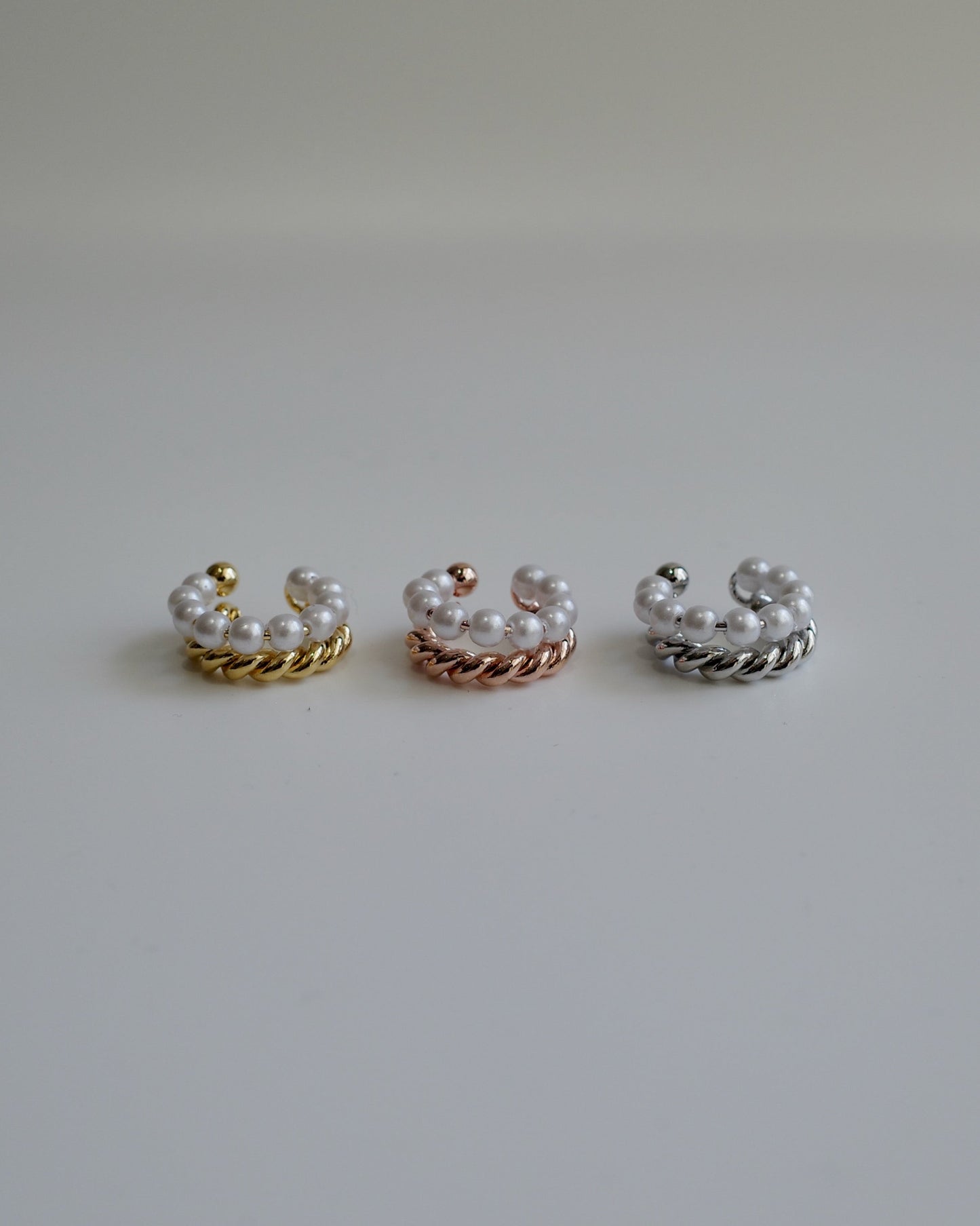 twist pearl ear cuff
