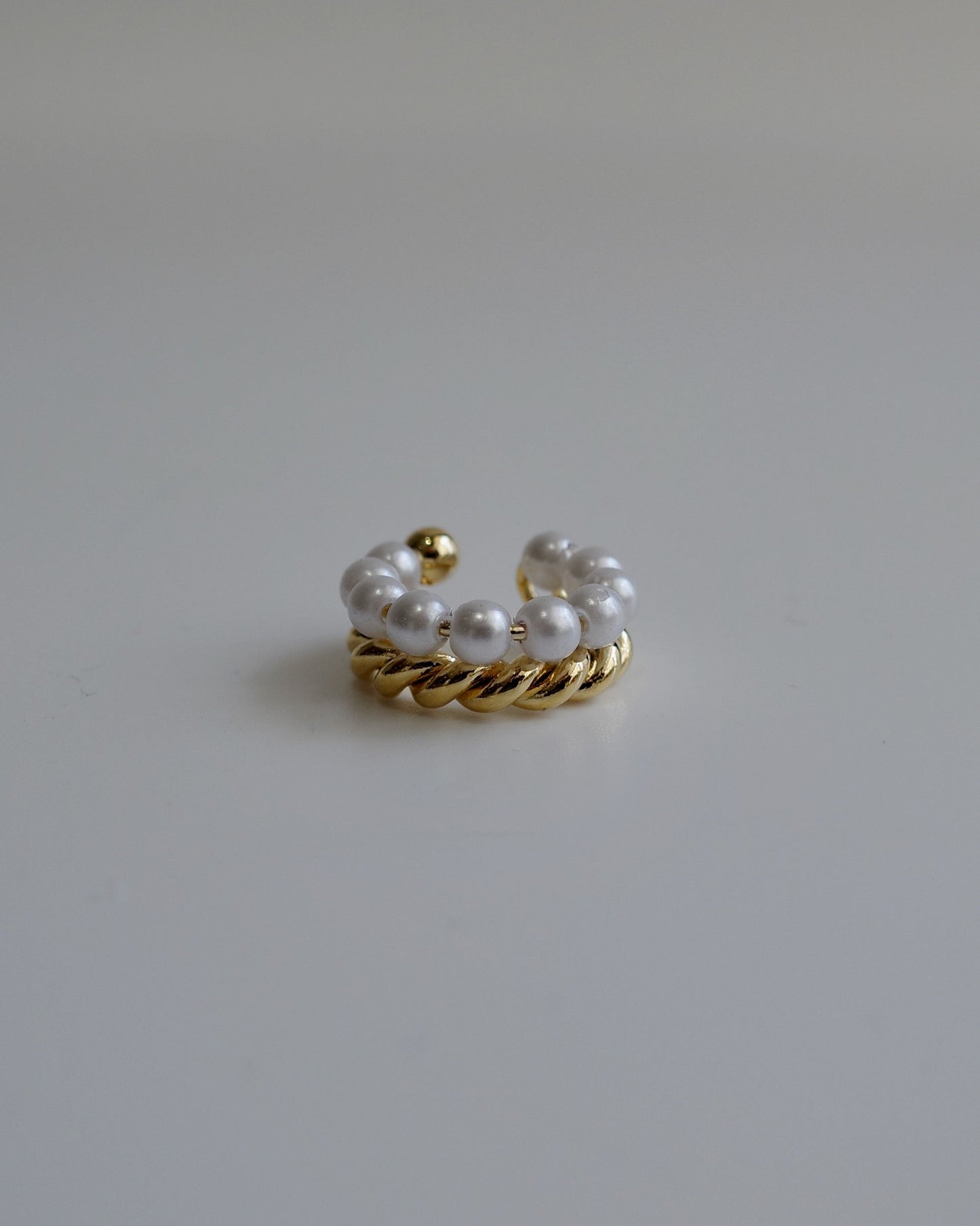 twist pearl ear cuff