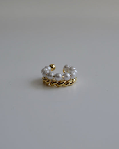 twist pearl ear cuff