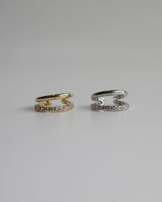 double line zir ear cuff