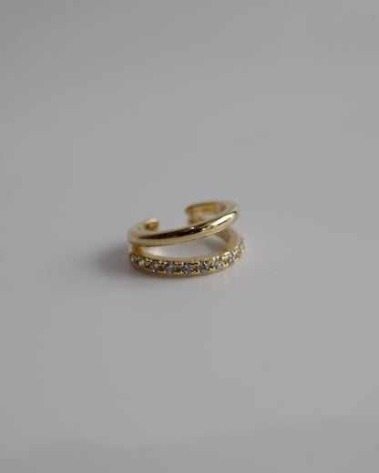 double line zir ear cuff