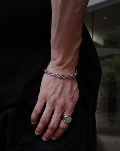 steel ring stainless bracelet (stainless steel)