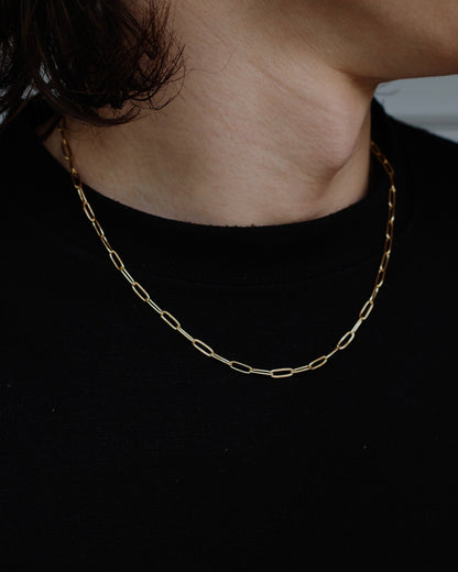 simple chain stainless necklace（stainless steel）