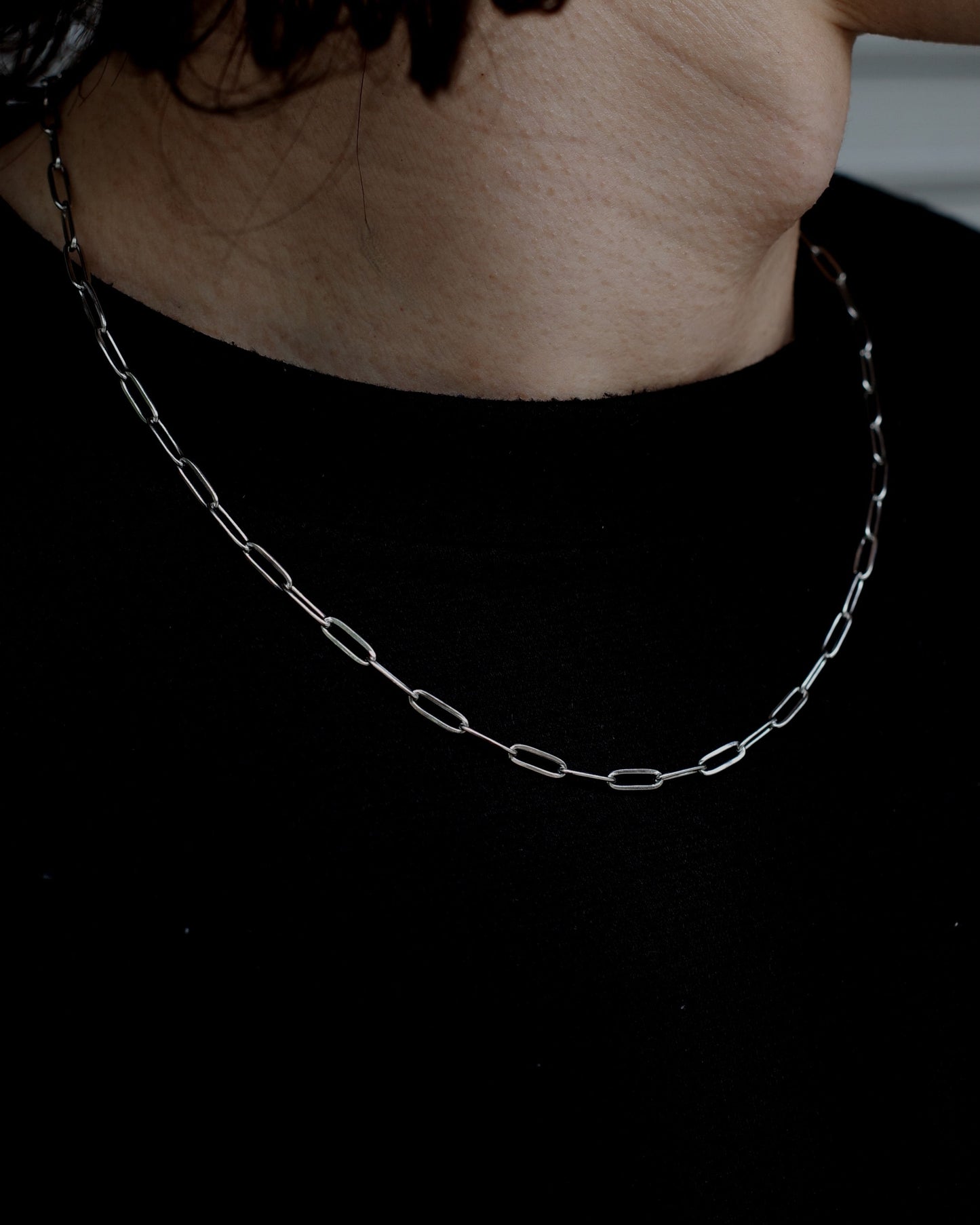 simple chain stainless necklace（stainless steel）