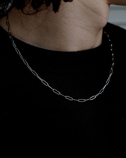 simple chain stainless necklace（stainless steel）
