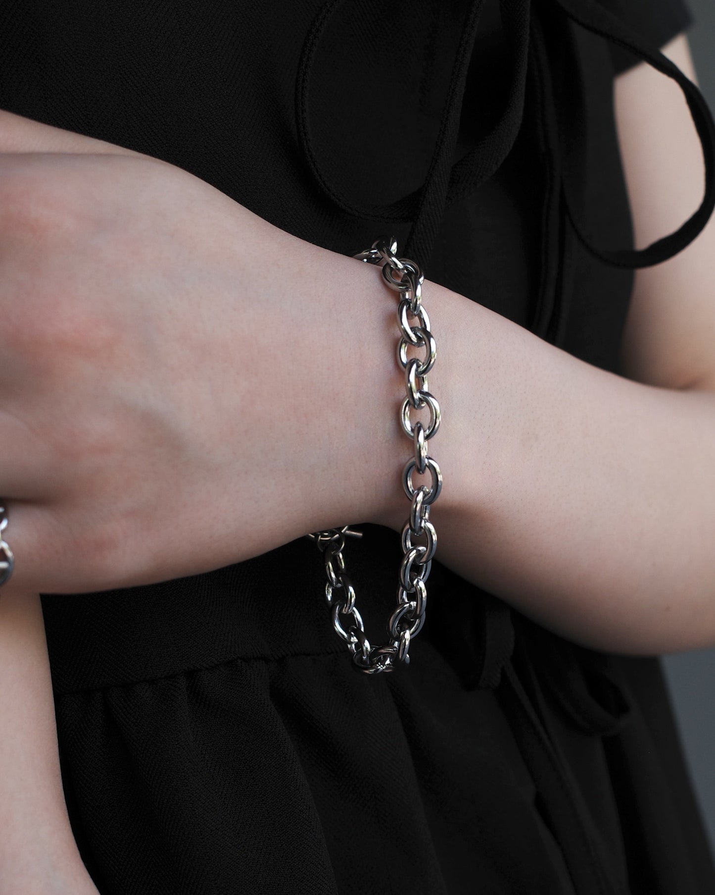 steel ring stainless bracelet (stainless steel)