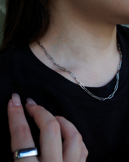 simple chain stainless necklace（stainless steel）