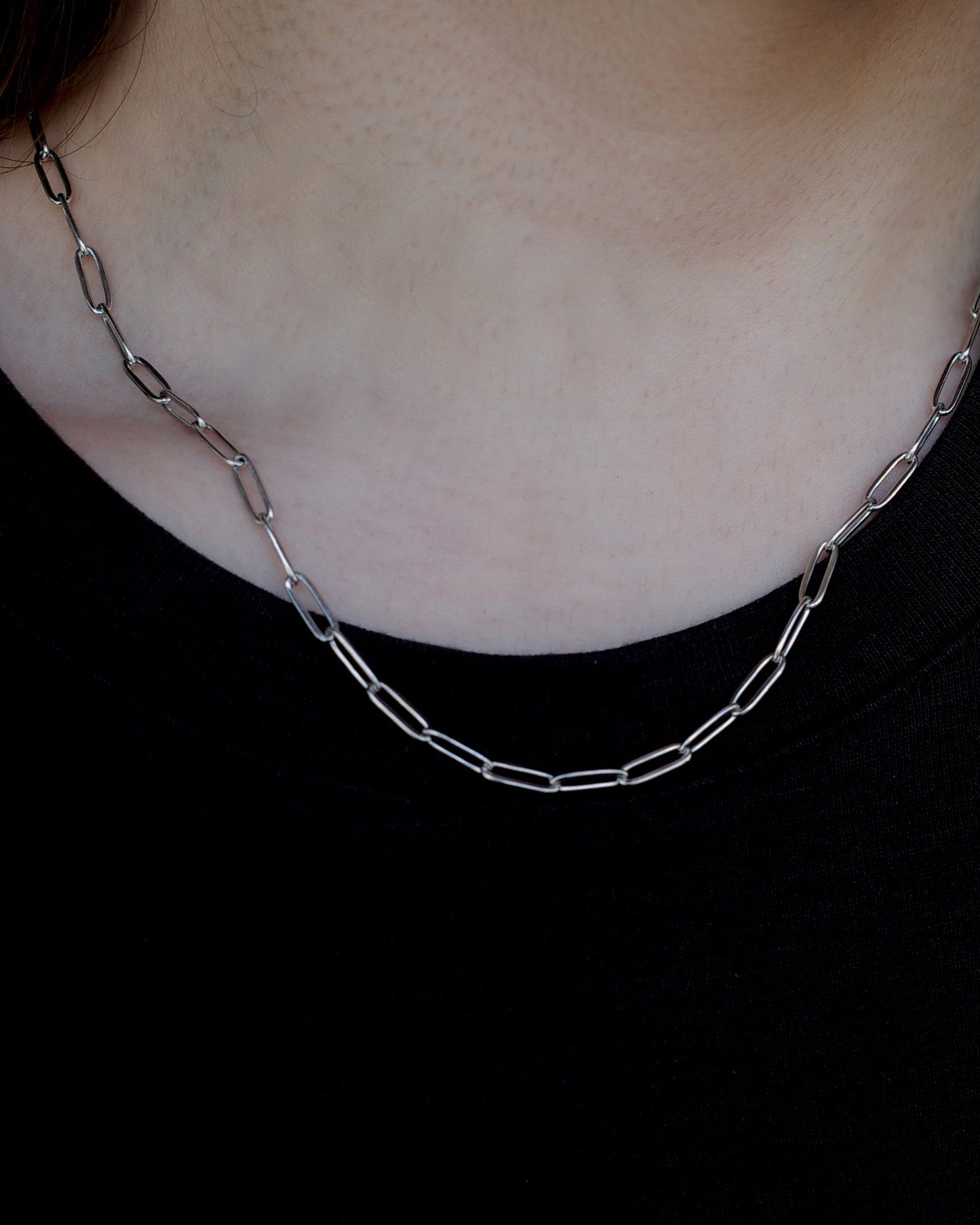 simple chain stainless necklace（stainless steel）