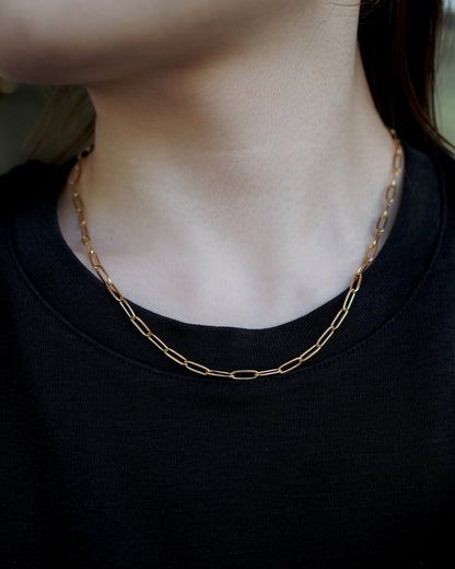 simple chain stainless necklace（stainless steel）