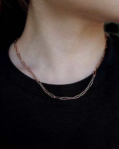 simple chain stainless necklace（stainless steel）