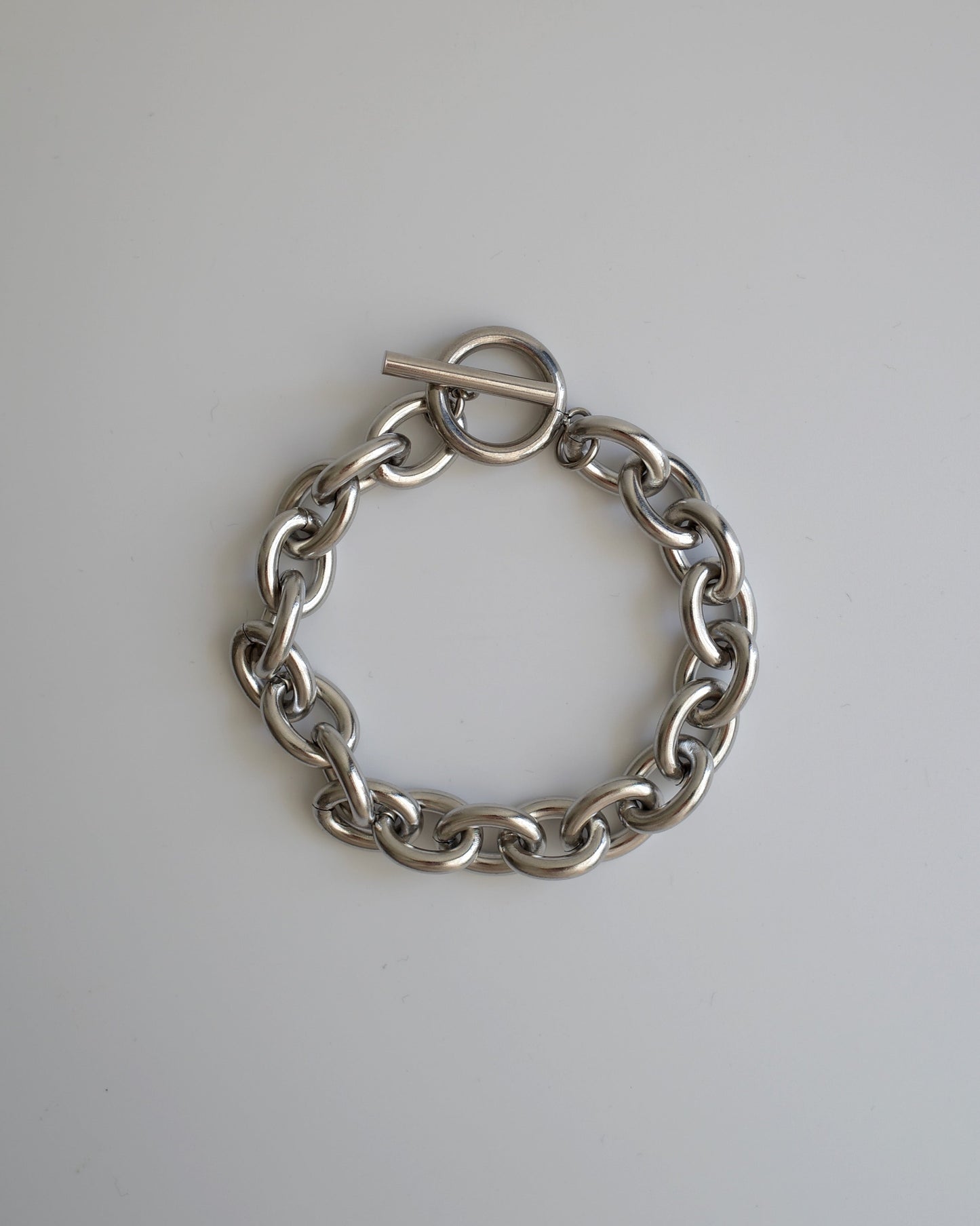 simple thick stainless bracelet（stainless steel）