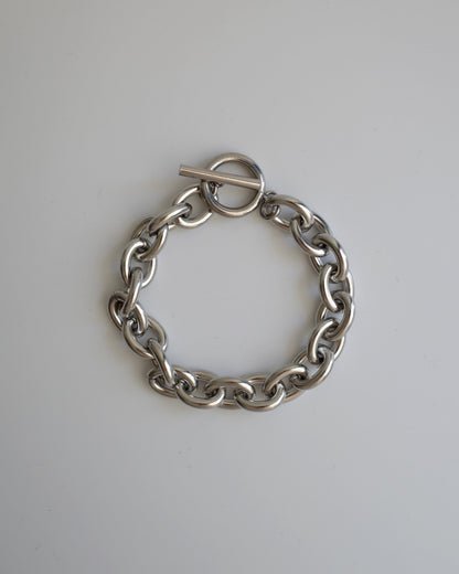 simple thick stainless bracelet（stainless steel）