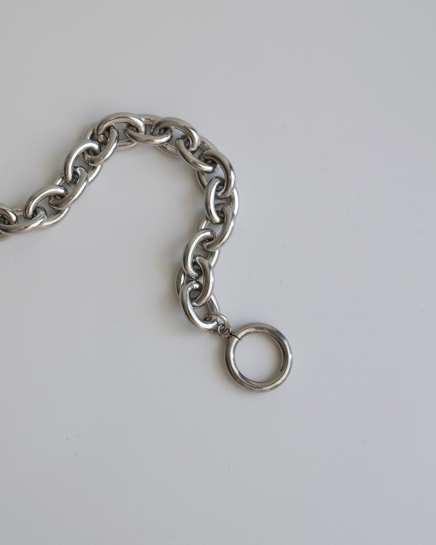 simple thick stainless bracelet（stainless steel）