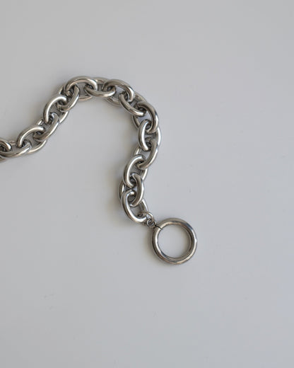 simple thick stainless bracelet（stainless steel）