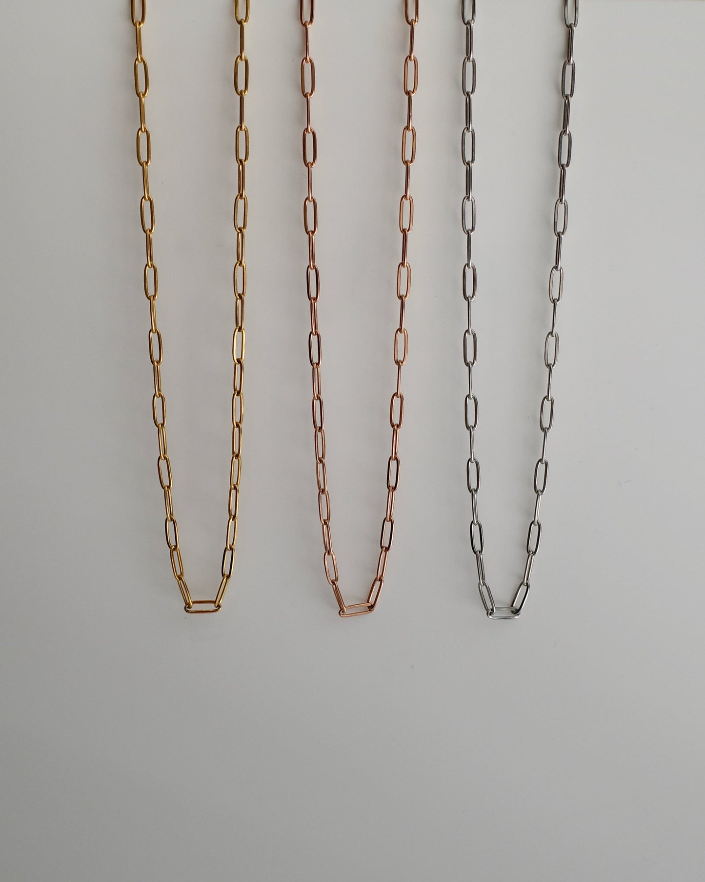 simple chain stainless necklace（stainless steel）