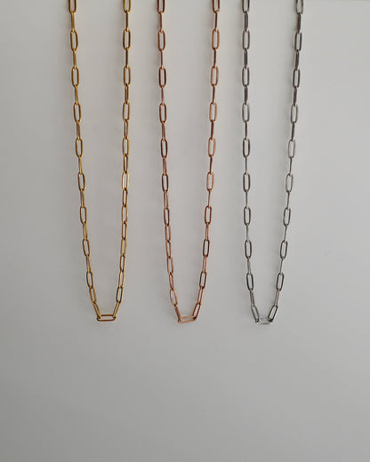 simple chain stainless necklace（stainless steel）