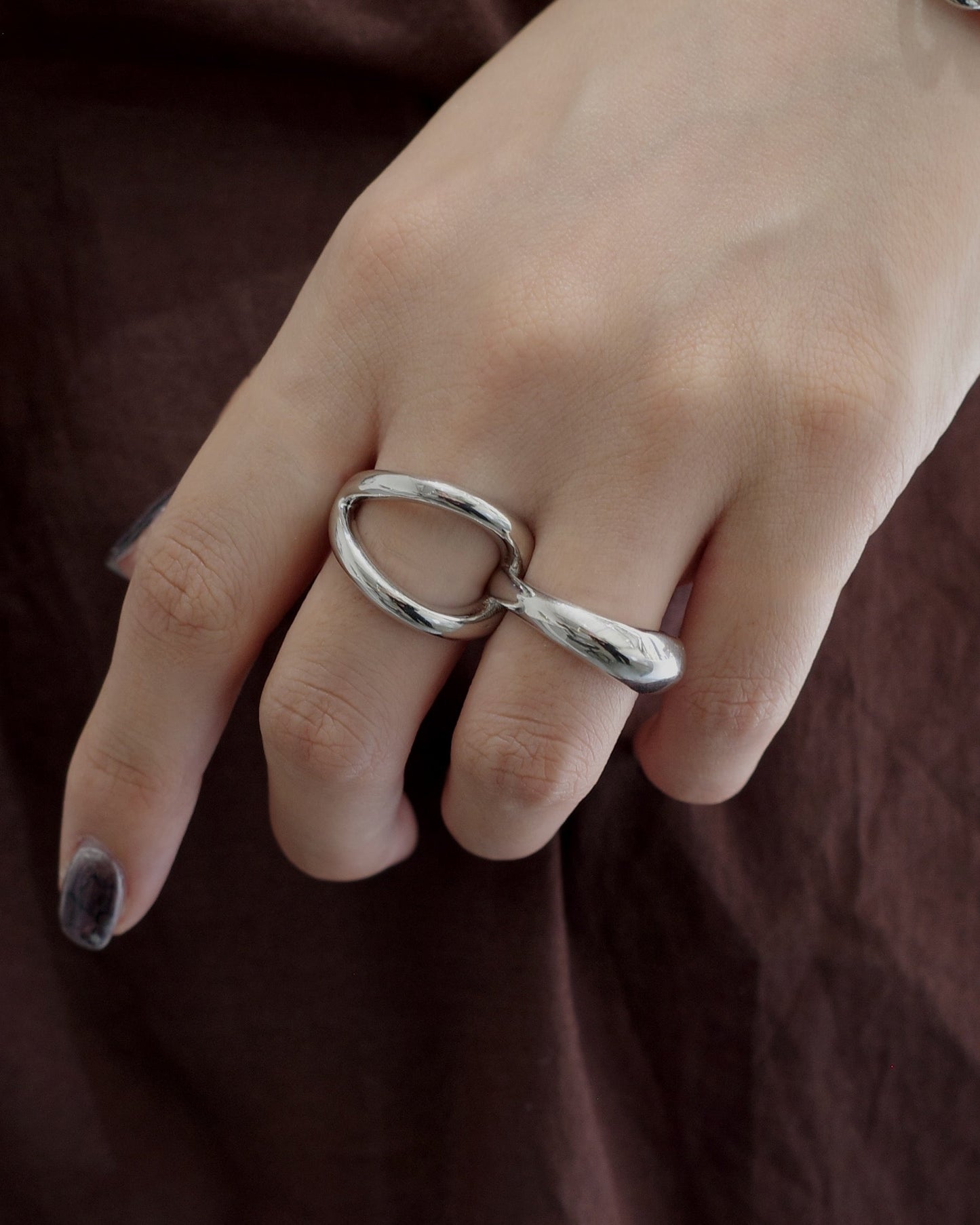 plump two finger ring