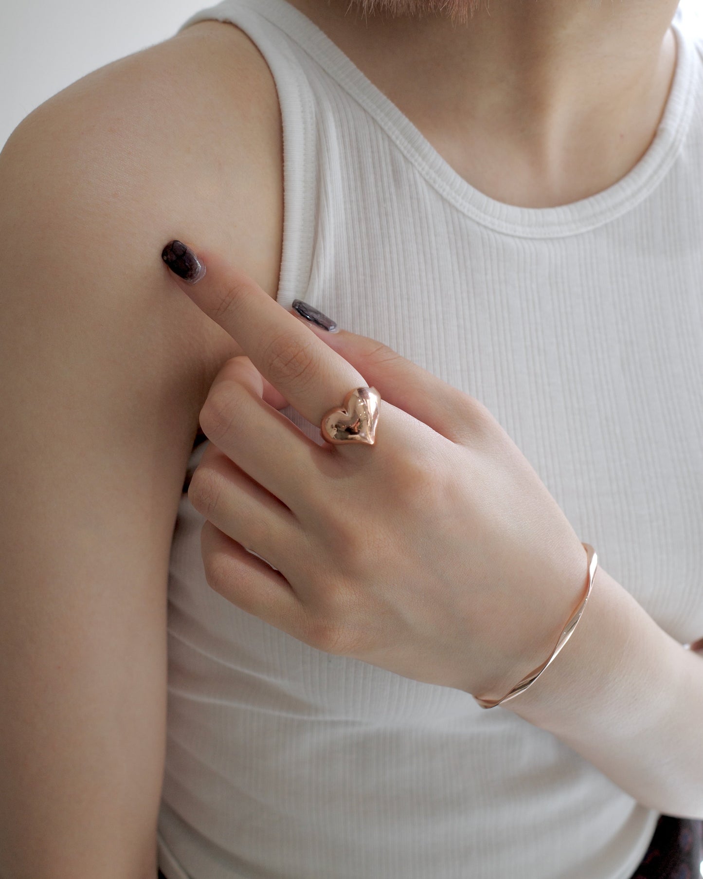 shiny heart ring