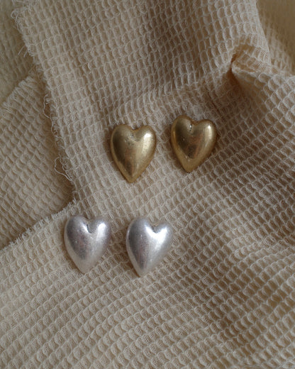 mate heart pierce & earring