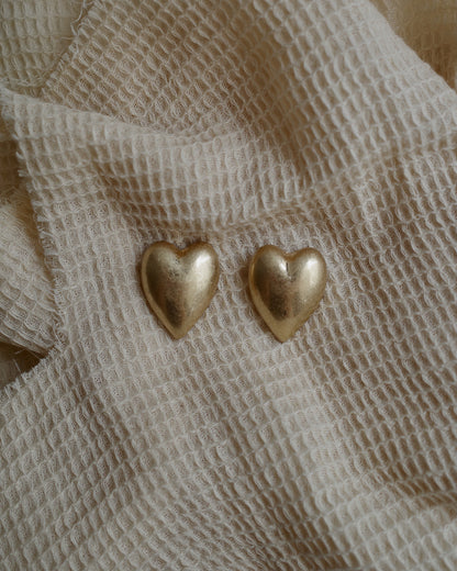 mate heart pierce & earring