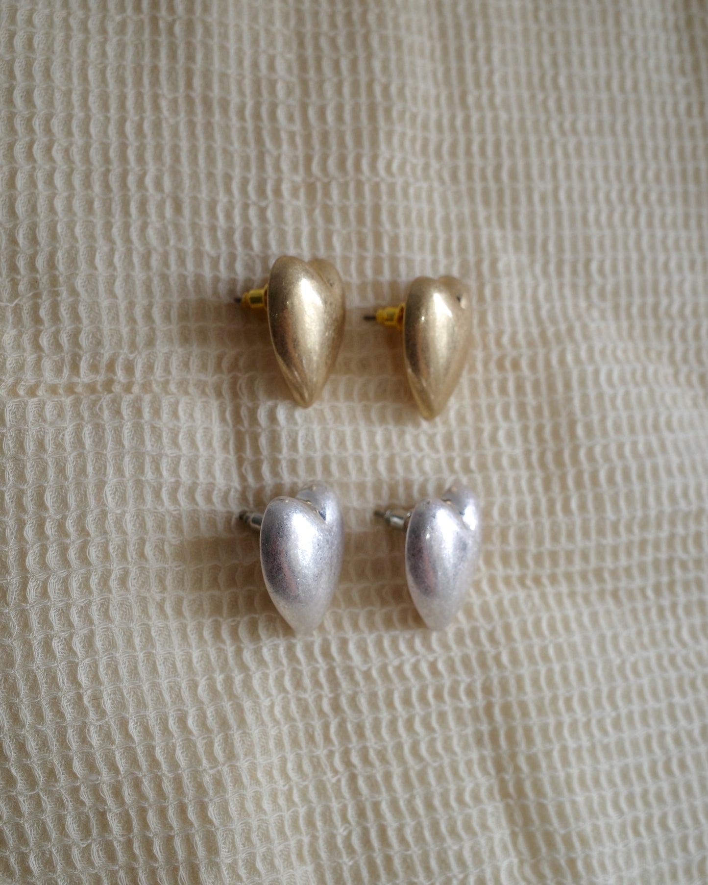 mate heart pierce & earring