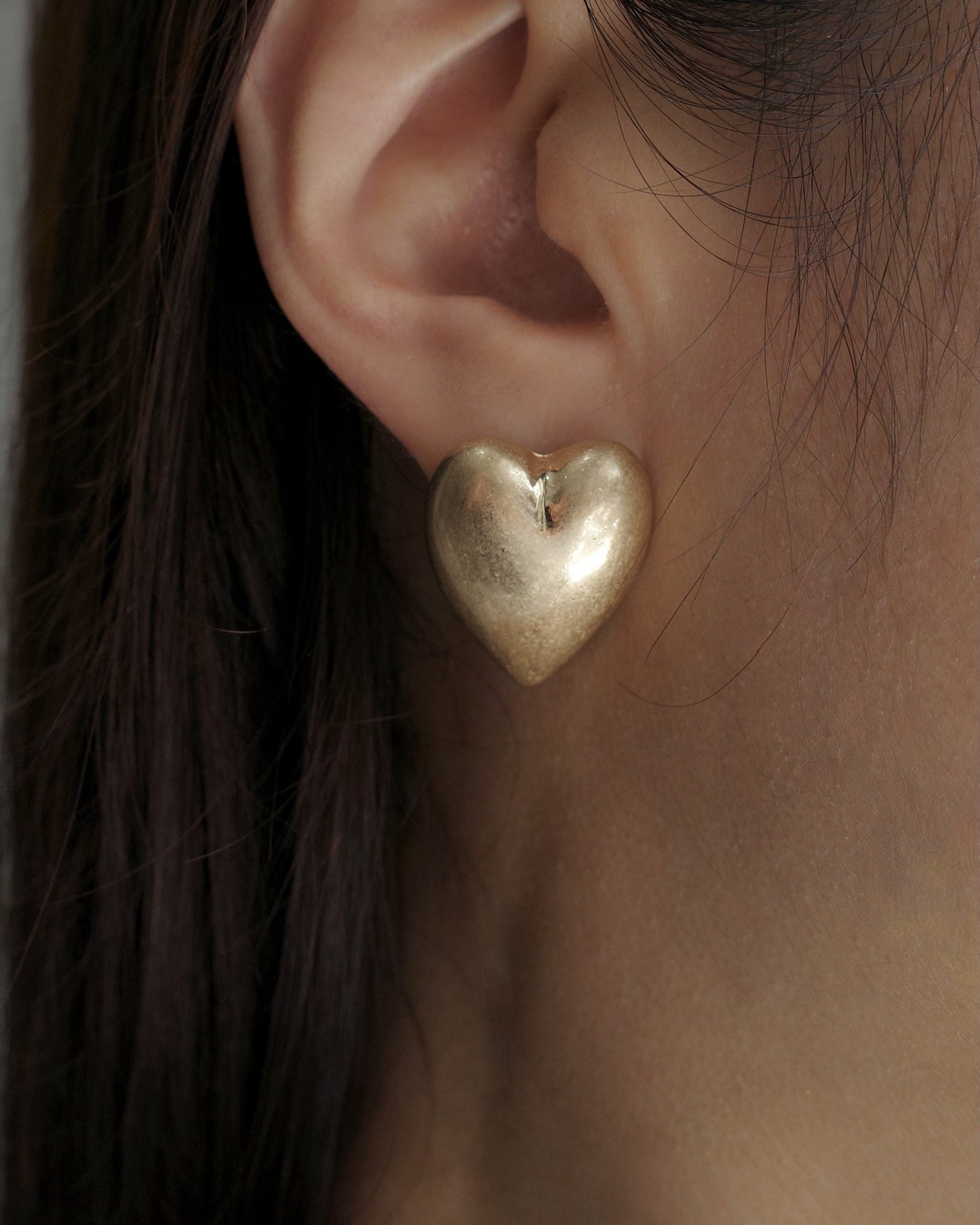 mate heart pierce & earring