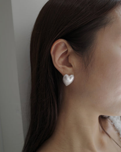 mate heart pierce & earring