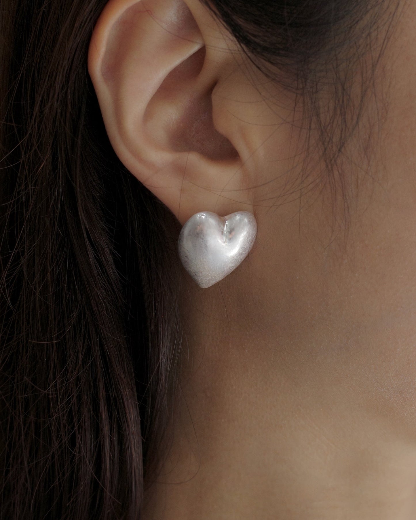 mate heart pierce & earring