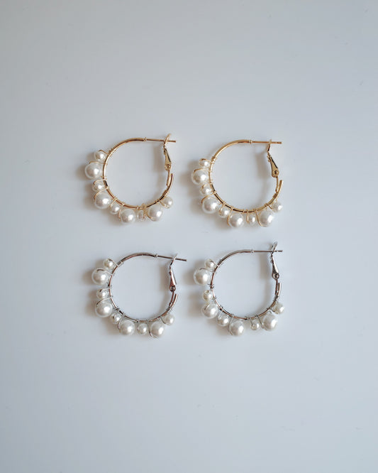 pearl hoop pierce