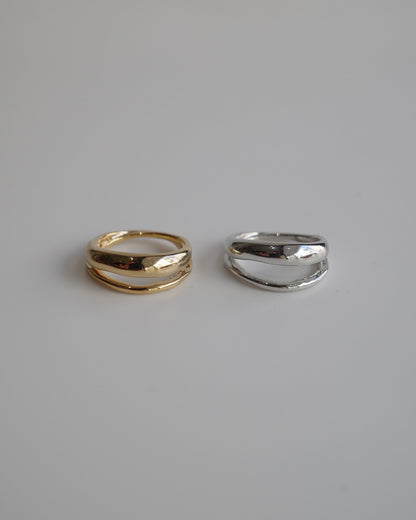 double line pinkie ring