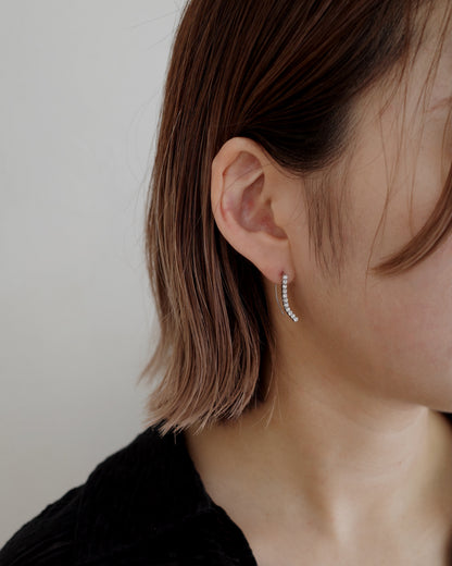 zir curve pierce ＆ earring