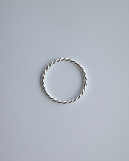 thin rope ring (silver925)