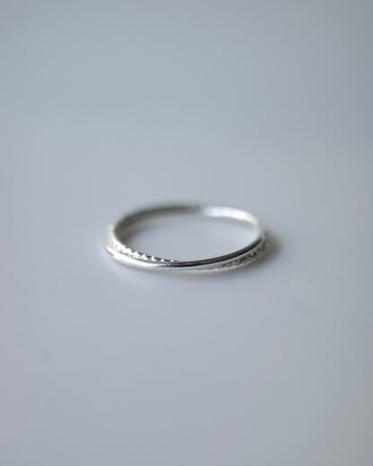 double line ring (silver925)